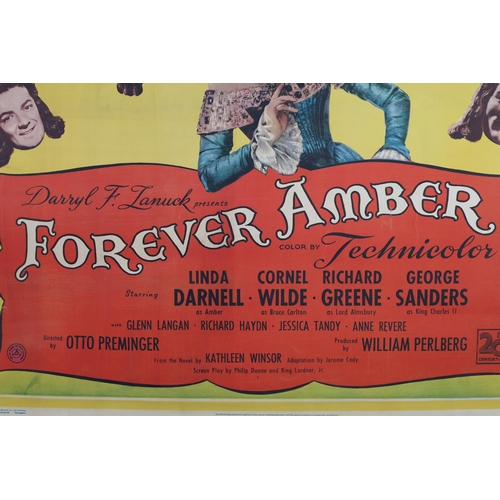 112 - 'Forever Amber', vintage colour film poster, 20th century Fox, printed by Stafford & Co Ltd Nottingh... 