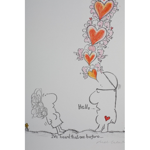 116 - ARR Mel Calman (1931-1994), Hello... I've Heard that One Before, colour lithograph, 64/120, signed i... 