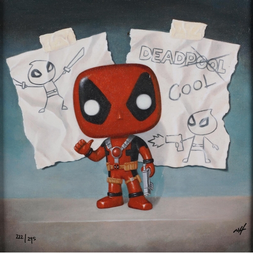 122 - ARR Nigel Humphries (Contemporary), Spider Man -'Dead Cool', canvas giclée on board, numbered 222/29... 