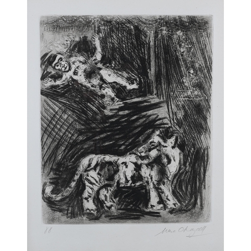 3 - ARR By and After Marc Chagall (French 1887-1985), Les Singes et Le Leopard, from the Fables series, ... 