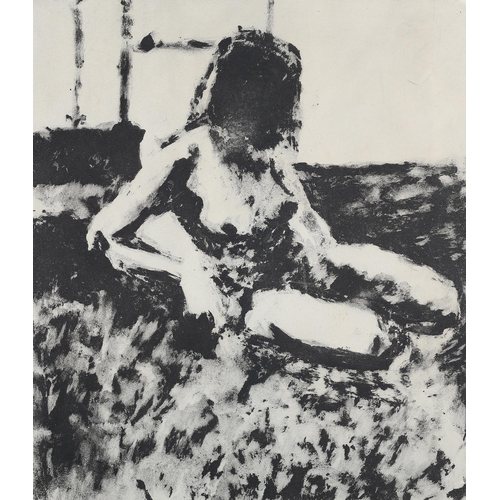 56 - ARR Stevens Cowley (Contemporary), Female nude, black and white etching, artist's proof, signed and ... 