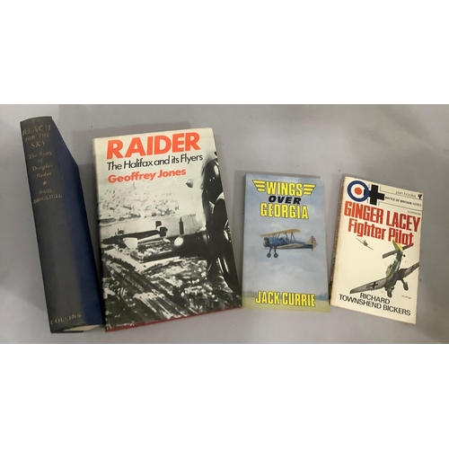 161 - Brickhill Paul, Reach For the Sky, 1954, Raider The Halifax and it's Flyers, Wings Over Georgia, Gin... 