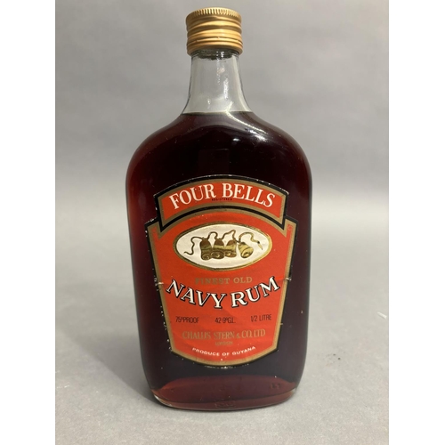 19 - FOUR BELLS OLD GUYANA NAVY RUM, Challis Stern and Co Limited, London, one half litre 50cl bottle