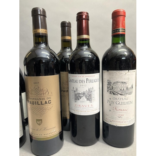 67 - MIXED LOT OF FRENCH WINES, some in 1/2 bottles, half bottles chateau St Esteve Cotes du Rhone 2016, ... 