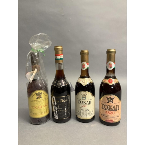 76 - TOKAJI ASSORTED WINES, 4 50CL HALF LITRE BOTTLES; Tokaji Aszu Puttonyos 1988, 1 half litre bottle, T... 