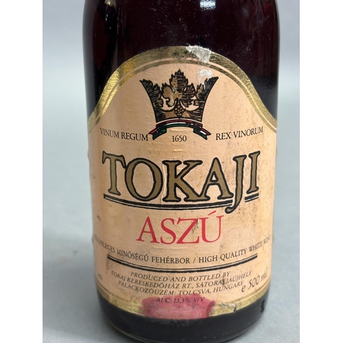 76 - TOKAJI ASSORTED WINES, 4 50CL HALF LITRE BOTTLES; Tokaji Aszu Puttonyos 1988, 1 half litre bottle, T... 