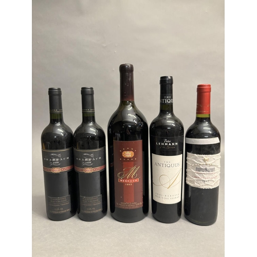 82 - 4 BOTTLES AND 1 MAGNUM OF PREMIUM AUSTRALIAN RED WINE, 1 bottle Chateau Tanunda Cabernet Sauvignon 2... 