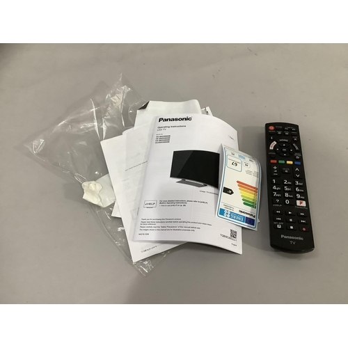 237 - A Panasonic 50GX800B flat screen smart TV with remote and  user guide, 35