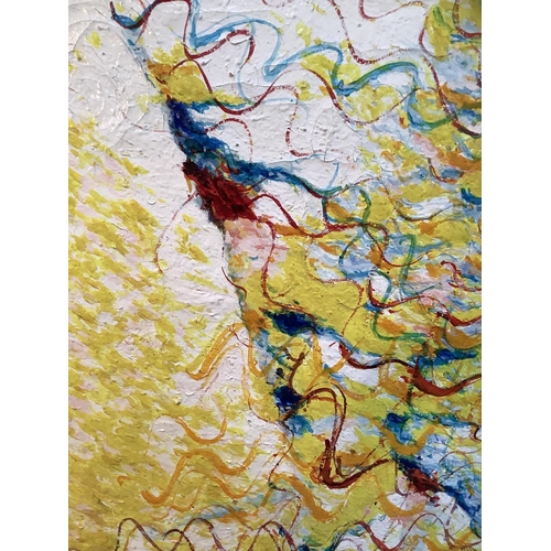 143 - Patricia Fleur Bagrit, abstract waves, signed and dated 1970 to lower right, 61cm x 47cm
