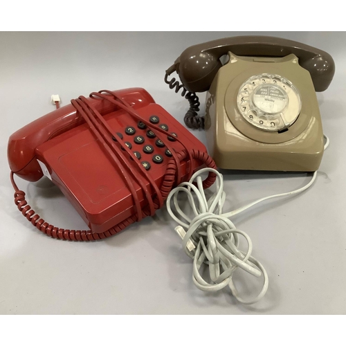 121 - Two vintage telephones