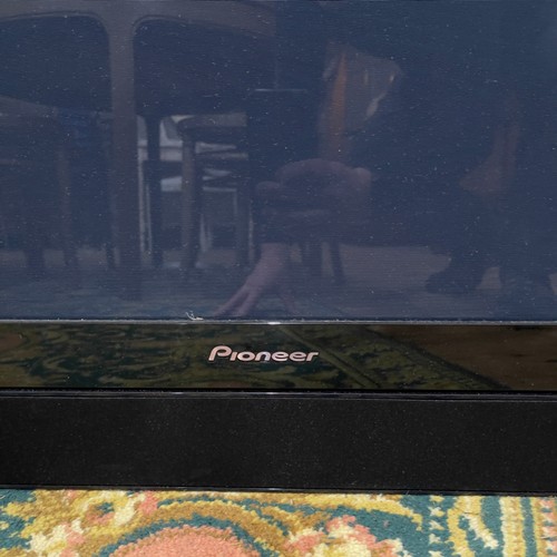 414 - A Pioneer plasma television with surround sound model PDP507XD together with remote control, instruc... 