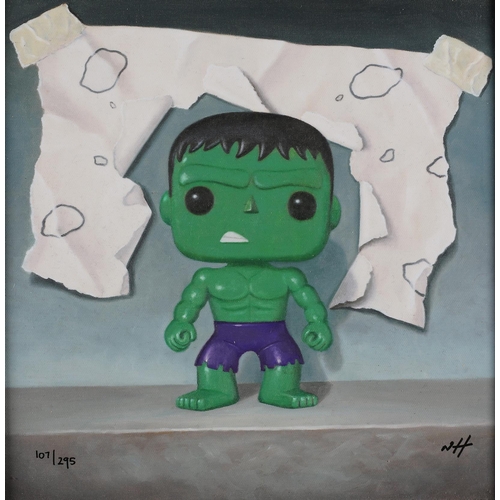 38 - ARR Nigel Humphries (Contemporary), The Hulk -'Don't Make Me Angry', canvas giclée on board, numbere... 