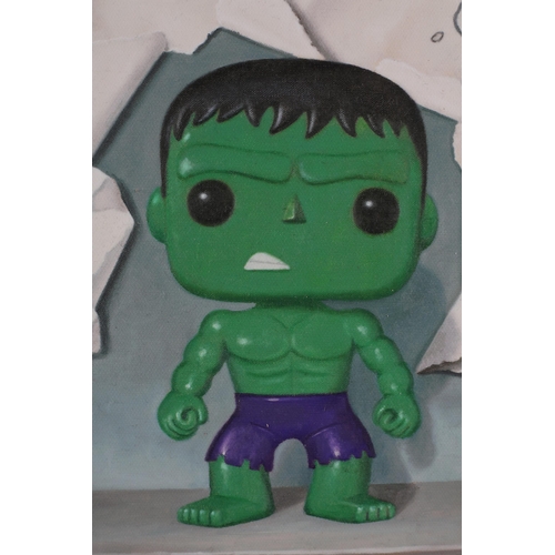 38 - ARR Nigel Humphries (Contemporary), The Hulk -'Don't Make Me Angry', canvas giclée on board, numbere... 