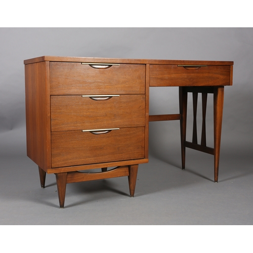 32 - Kent, America c1950s, The Tableau, a formica top and walnut desk, having a drawer, fitted with a pen... 