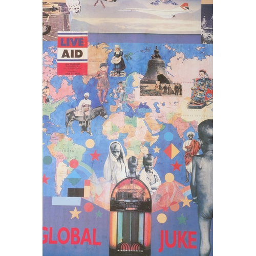 78 - After Sir Peter Blake (b1932) Live Aid - Wembley and Philadelphia official poster for the 1985 Wembl... 