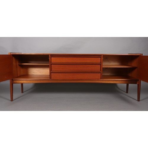 14 - John Herbert for A Younger Ltd late 1960s, a teak sideboard having three drawers with lip handles to... 