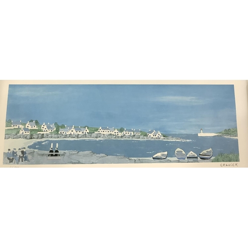 141 - Granick, French, 20th/21st century, Les Bigoudens 2, colour print, signed in pencil to the margin, l... 