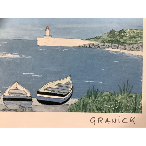 141 - Granick, French, 20th/21st century, Les Bigoudens 2, colour print, signed in pencil to the margin, l... 