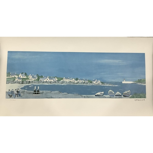 141 - Granick, French, 20th/21st century, Les Bigoudens 2, colour print, signed in pencil to the margin, l... 