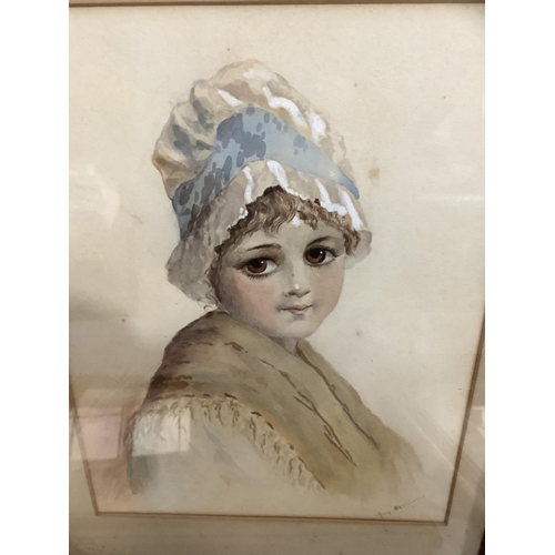 304 - A group of later 19th/early 20th century watercolour, prints and oil including portraits, landscape ... 