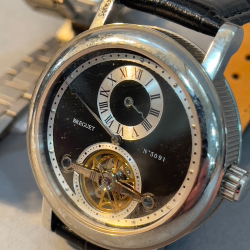 373 - Two gentleman's wristwatches both with automatic lever movement