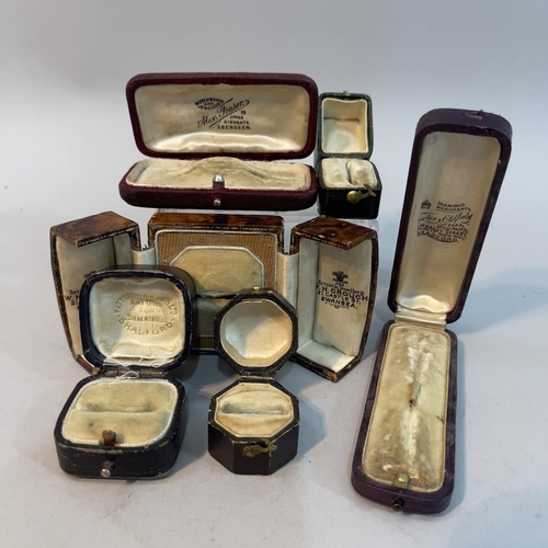 23 - Six Victorian and later jewellery boxes