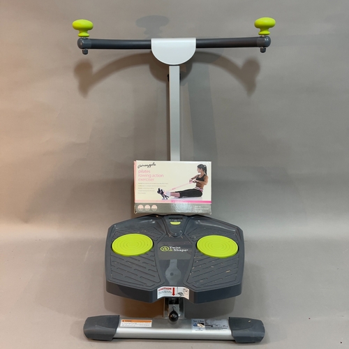 139 - Pineapple pilates rowing exercise machine and a Twist and Shape machine