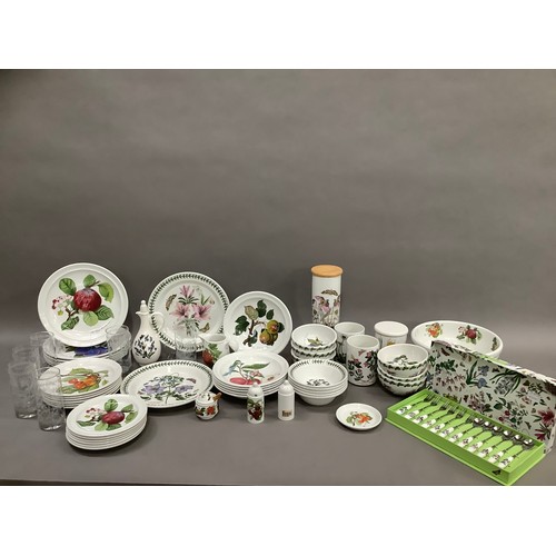 151 - A collection of Portmeirion tableware in Pomona and other patterns comprising dinner plates, side pl... 