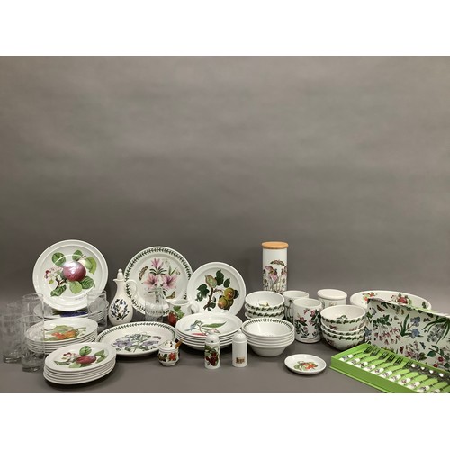 151 - A collection of Portmeirion tableware in Pomona and other patterns comprising dinner plates, side pl... 