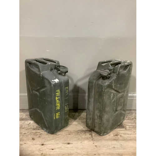 111 - A pair of jerrycans