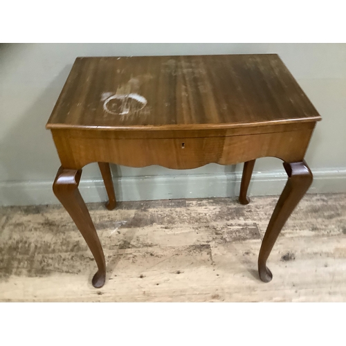 258 - A walnut table canteen containing associated sets of kings pattern EPNS cutlery