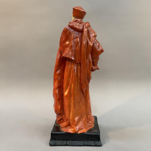 90 - CHARLES NOKE FOR ROYAL DOULTON, a figure Henry Irving as Cardinal Wolsey, HN33, printed marks to bas... 