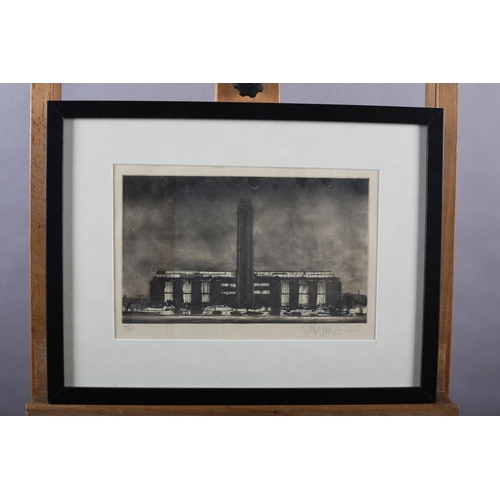 339 - ARR JASON HICKLIN (b1965), Tate Modern, black and white etching, limited edition 97/250, signed in p... 