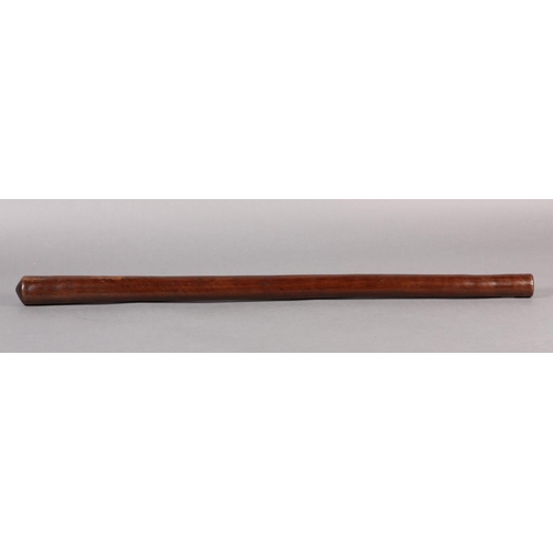 14 - A 19TH CENTURY FIJIAN HARDWOOD CLUB of tapered form, 81.5cm (Shipping category F)