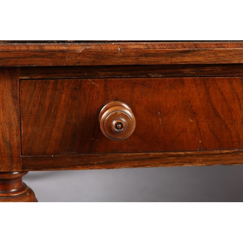 401 - A MID 19TH CENTURY WALNUT CANTERBURY of three divisions, pierced and carved with 'C' scrolls and lea... 