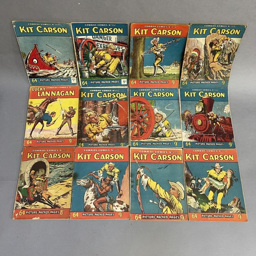 188 - A collection of 24 early Cowboy Comics pocket book format titles, including numbers: 94, 119, 122, 1... 