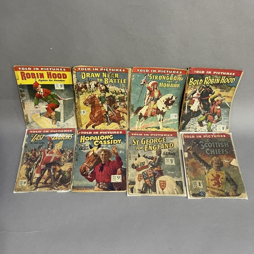 189 - A collection of 17 early Thriller Comics Library Told in Pictures pocket book format titles, includi... 