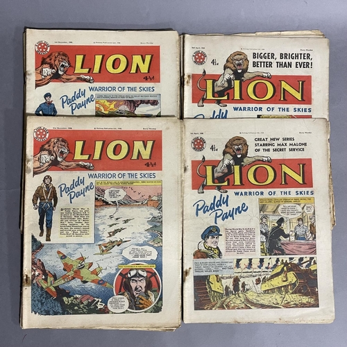 197 - A collection of 14 early Lion comics dating from 31st December 1960 to 29th October 1960, along with... 