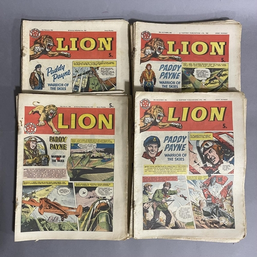 199 - A collection of 33 early Lion comics from 1962: 29th December to 4th August inclusive and 24th March... 