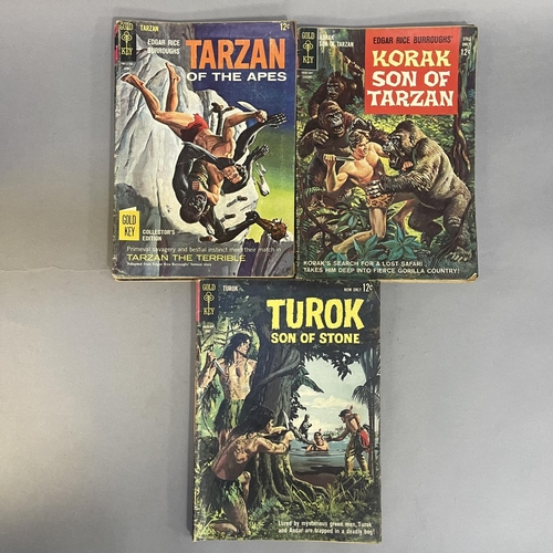 205 - A collection of 13 early to mid 1960s American Gold Key comics, including 5 Tarzan of the Apes title... 