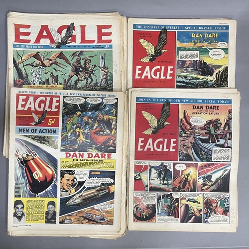 218 - A collection of issues of Eagle Comic from 1953 (22/5-28/8) and 1962 (6/1-4/8)