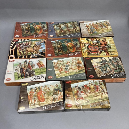 222 - A collection of boxed,  Hät 1/72 scale model soldiers including Persian Heavy Infantry, Carthaginian... 