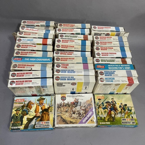 224 - A quantity (34) of boxed 1/72 scale Airfix model soldiers and characters, including The High Chaparr... 