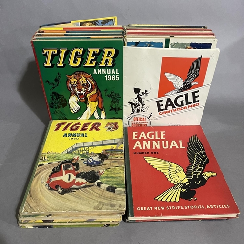 241 - A selection of comic annuals, including Eagle, Tiger and Lion