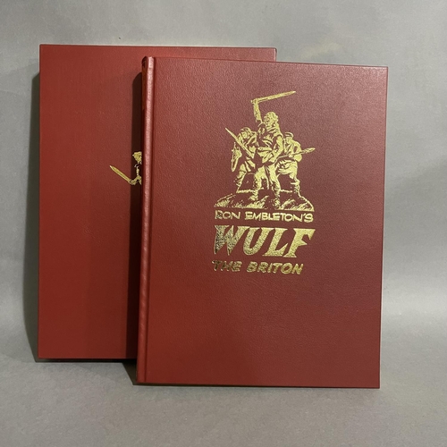 243 - A leather-bound collector’s edition number 40 of 100 of Ron Embleton’s Wulf the Briton, in a leather... 