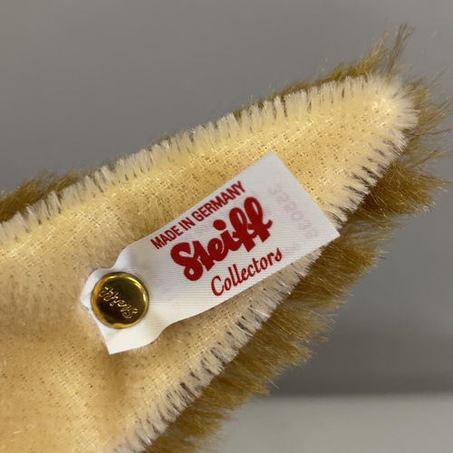 138 - A Steiff mohair plush figure of Warner Bros Cartoon’s ‘Wile E. Coyote’, number 6 of 1500, 36cm high,... 