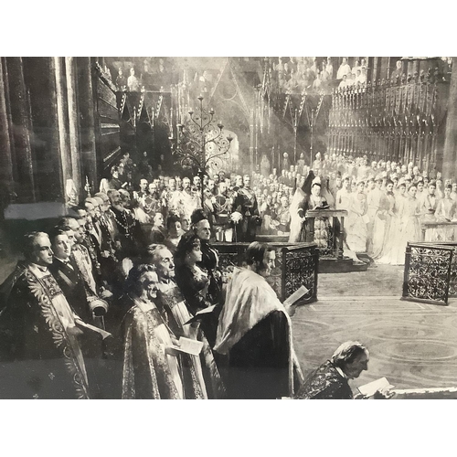 439 - After W.E. Lockhard R.S.A circa 1890 'The Jubilee Celebration in Westminster Abbey June 21st 1887 to... 