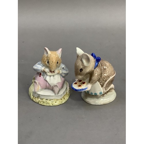 71 - A collection of Beatrix potter figures by Royal Doulton and Royal Albert including Mr Toad Flax, Lad... 