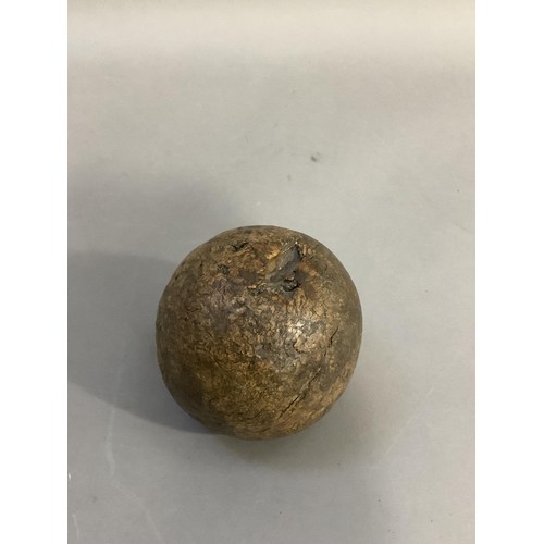 96 - A 19th century French wooden boule, approximately 9cm