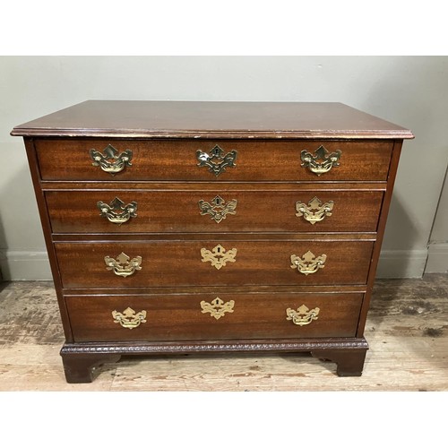 506 - An American mahogany chest by the Historic Charleston Reproduction Company having four graduated dra... 